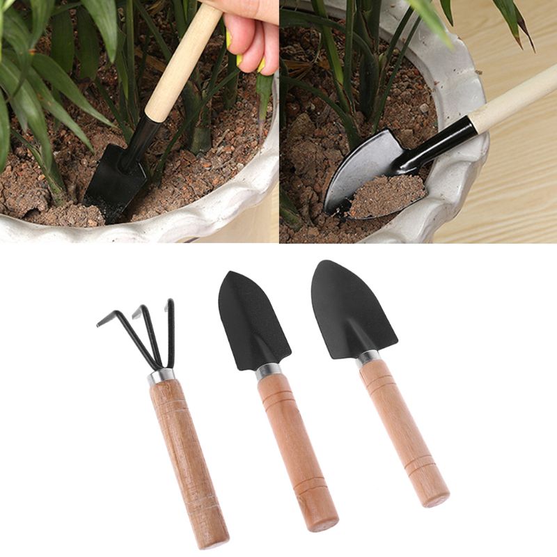 Bonsai Garden Rake - 3 pezzi mini pala da giardino