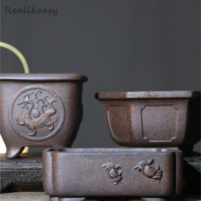 Japanese Garden Bonsai - Vaso da fiori in sabbia viola