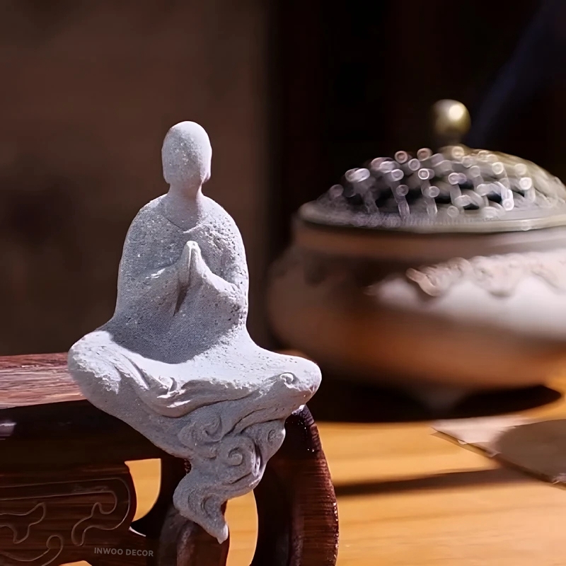 Statua di Buddha in pietra Pic - Bonsai Garden For Desk recensione e prezzo
