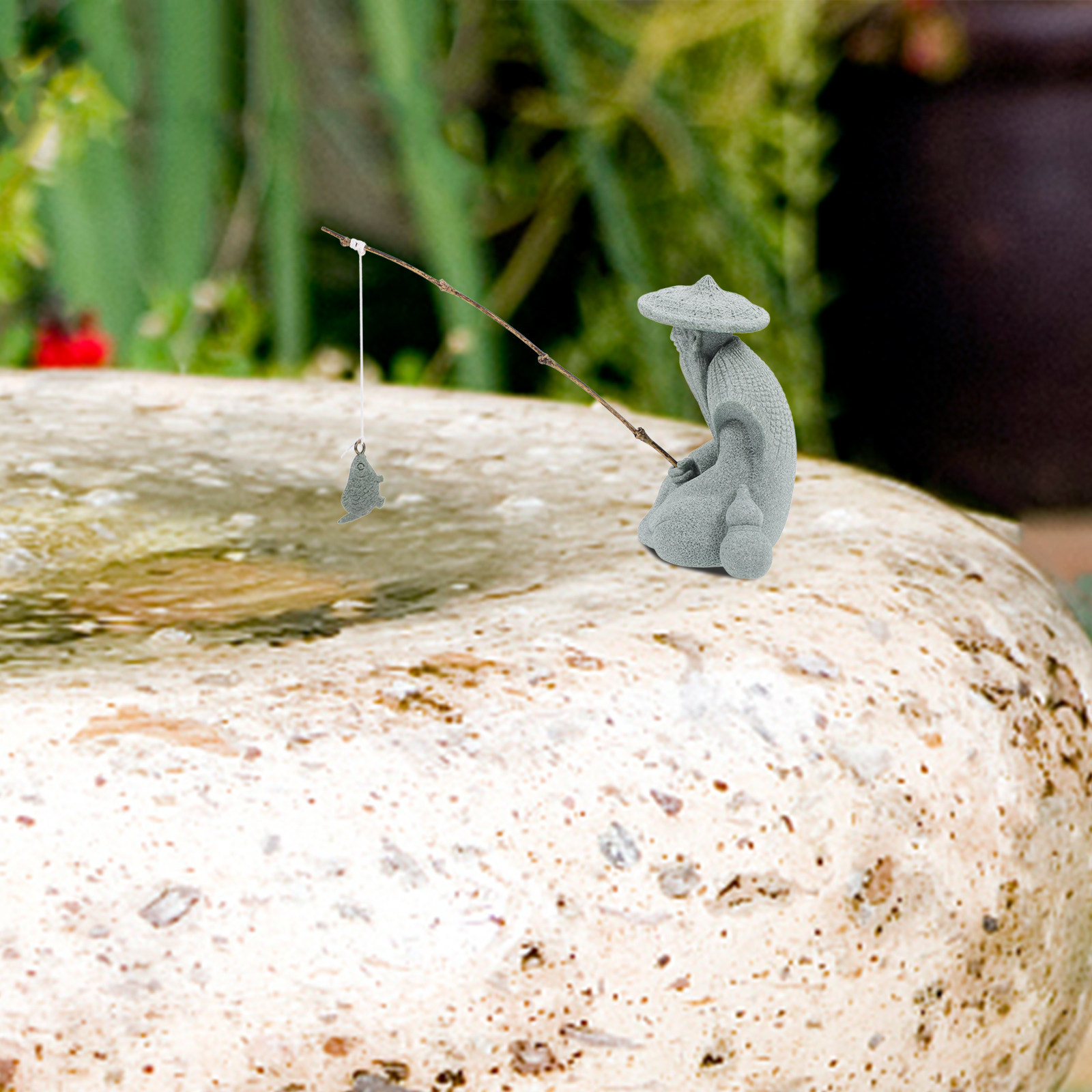 Piccola Statua di Pescatore in - Japanese Garden Bonsai recensione e prezzo