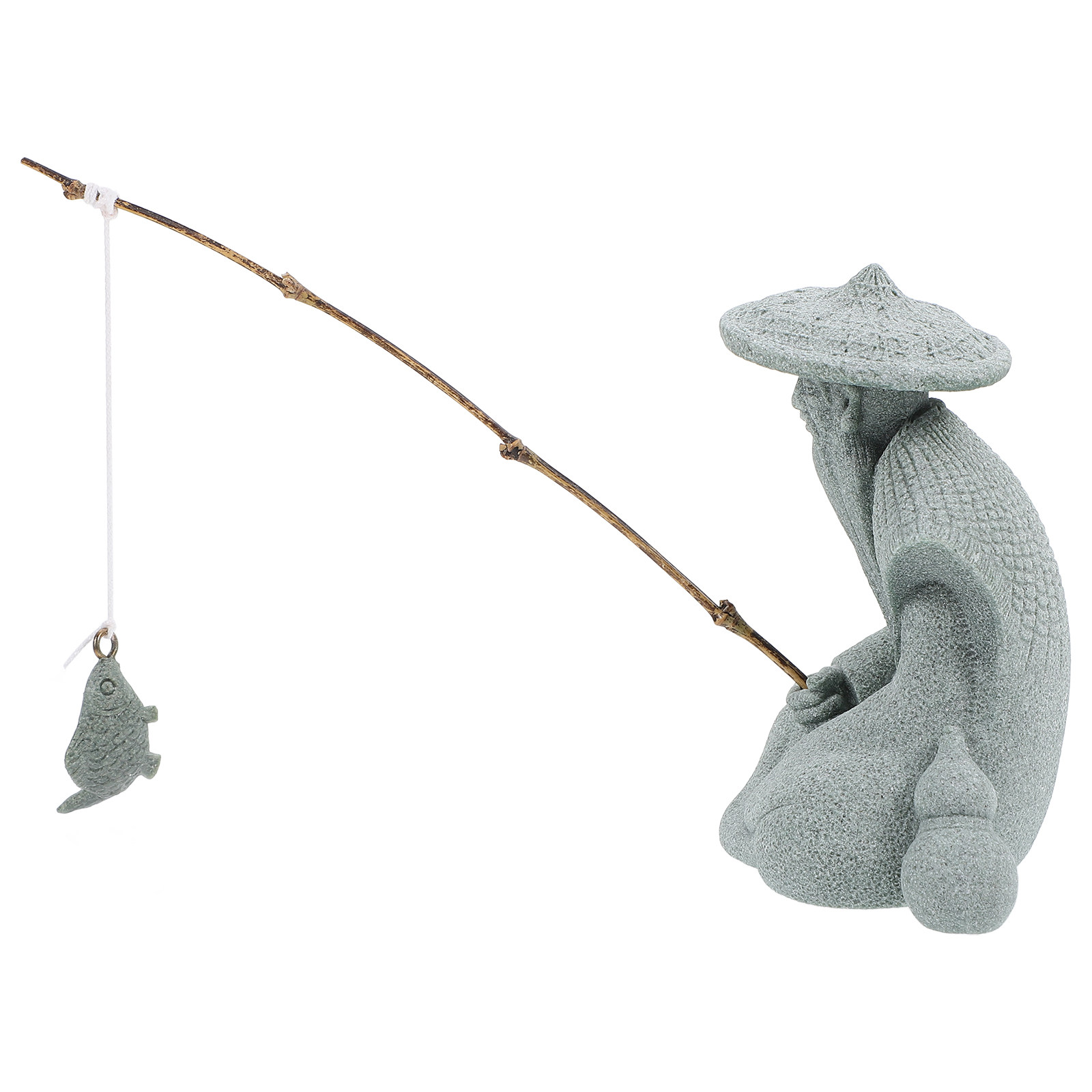 Piccola Statua di Pescatore in - Japanese Garden Bonsai recensione e prezzo
